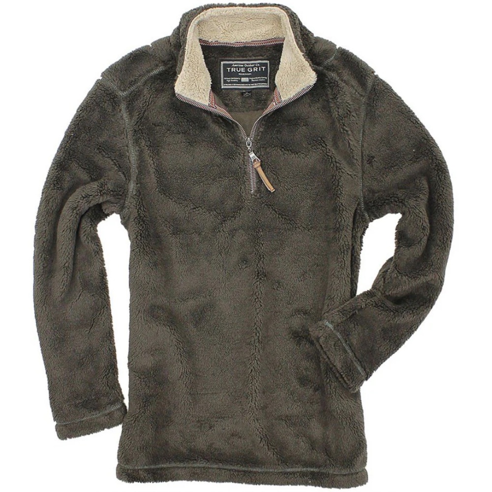 True Grit women’s pebble pile pullover 1/2 zip